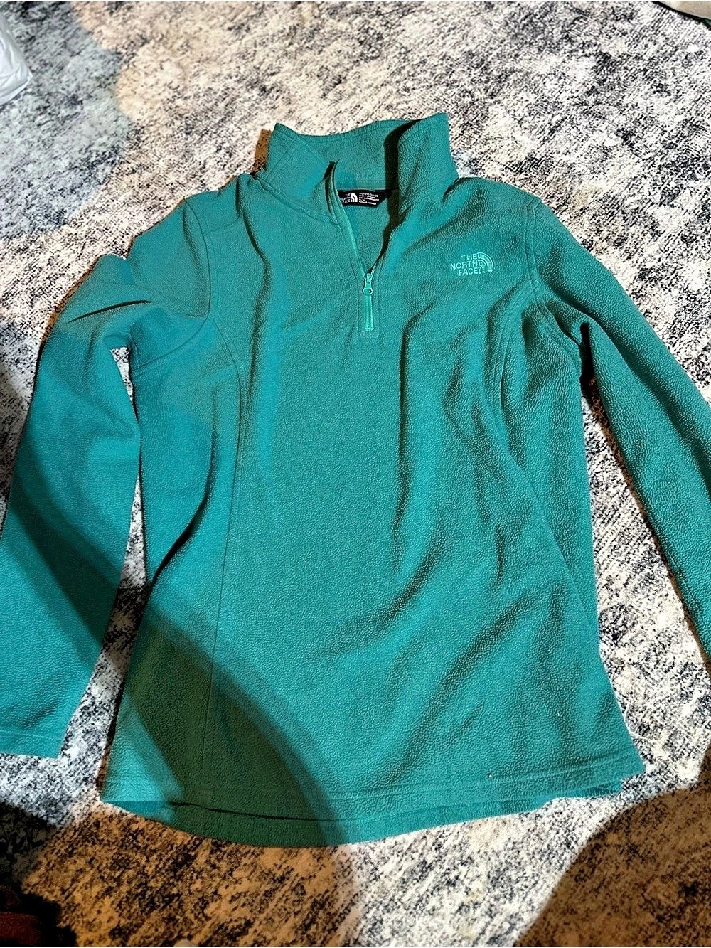 The North Face Women's TKA Glacier 1/4-Zip Fleece Green